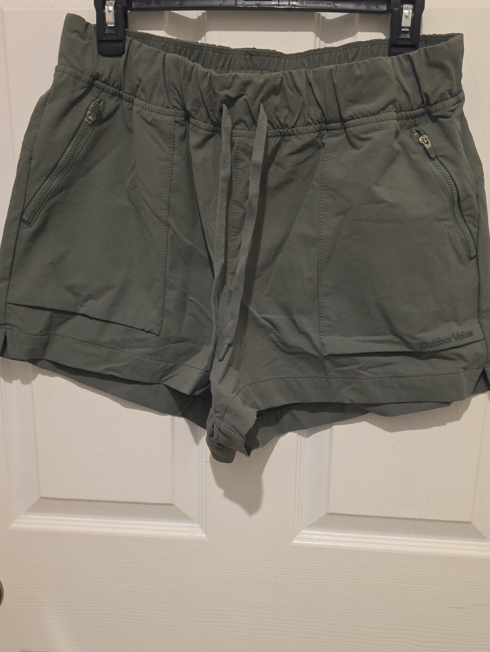 Outdoor Voices Olive Active Drawstring Shorts